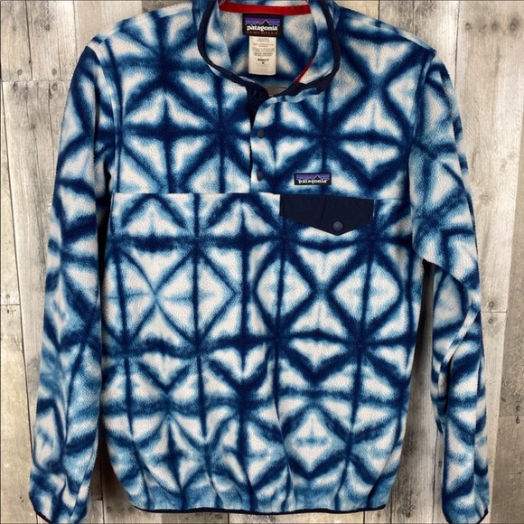 Patagonia T Snap Winter Tye Dye Fleece Size Medium - Picture 3 of 8